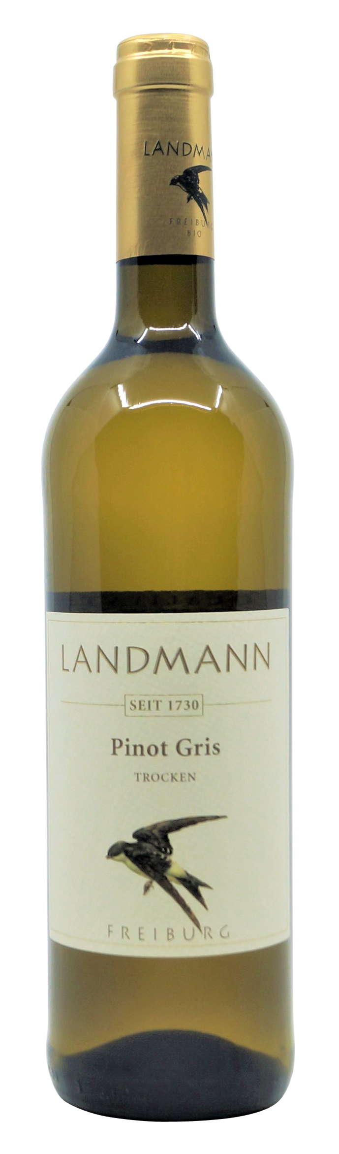 2020 Pinot Gris trocken vom Weingut Landmann aus Waltershofen 0,75 l Flasche ( 14,40 €/ Liter)